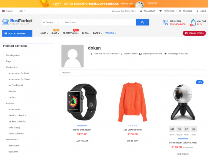 SW Shop4U - WooCommerce Theme