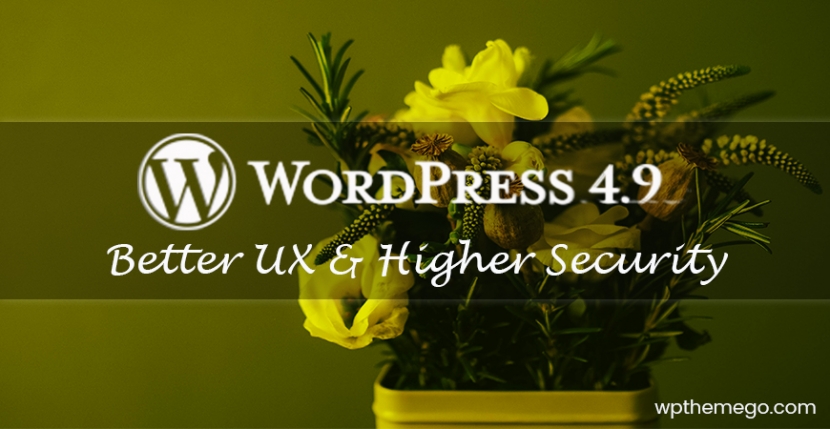 WordPress 4.9 - New Features for Better User Experience & Higher Security