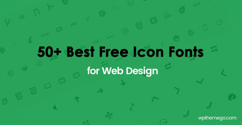 FREEBIES #9: 50+ Best Free Icon Fonts for Web Design