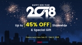 Lunar New Year Offer: Up to 45% OFF Everything & Special Gift