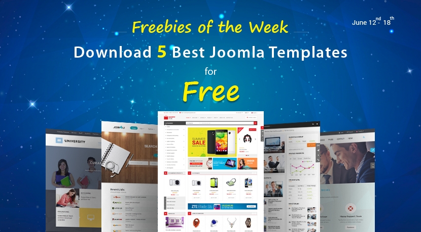 Freebies of the Week: Get 5 Premium Joomla Templates for FREE