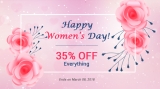 Happy International Women's Day: Save 35% OFF on Everything