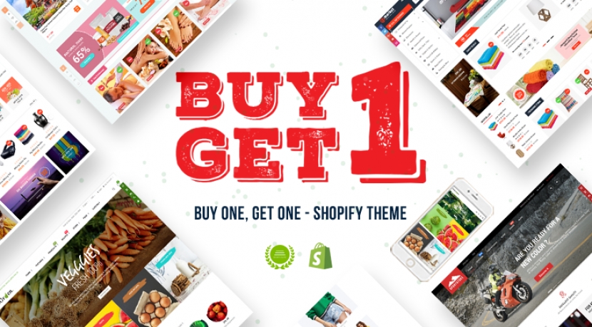 Easter Sale: Buy One Get One FREE on Best Shopify Themes 2019