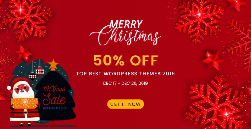 [Christmas Sale] 50% OFF on Best WordPress Themes 2019