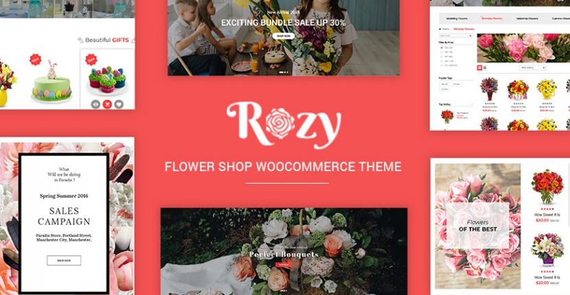 New Release: Rozy - Flower Shop WooCommerce Theme